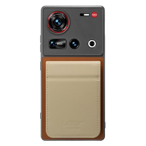 LOOF BASIC-SHELL SLIM CARD �{�v �J�[�h�z���_�[ �܂�ڃM�~�b�N �X�}�z�P�[�X for nubia Z70 Ultra / Z70S Ultra �p �P�[�X �J�o�[ �J�[�h���[ �w�� �X�g���b�v�z�[�� �J�[�h���� �V�F�� �w�ʎ��[