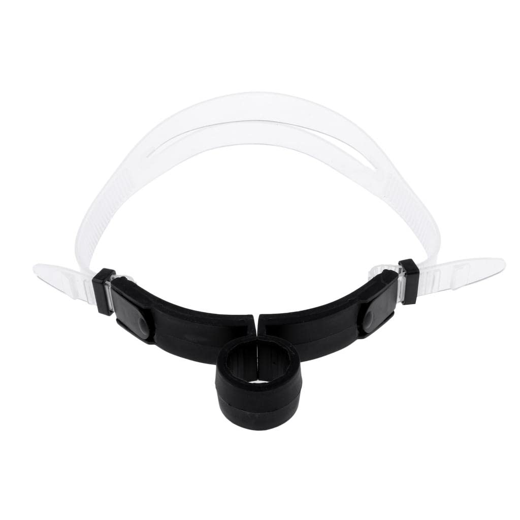 Snorkel de Buceo con Tubo de Respiración de Silicona Clip de Fijación Purga Central Resistencia Baja Adecuado para Entrenamiento de Natación