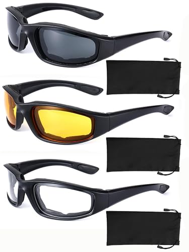 YISUGOOC 3 Pair Motorcycle Glasses