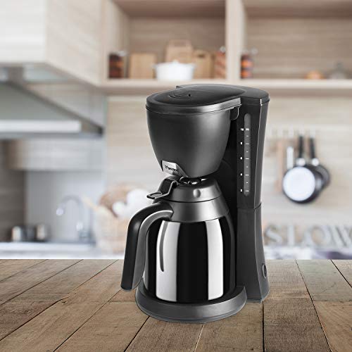 Bestron Cafetera con 2 Termos, Para Café de Filtro Molido, Para 10 Tazas, 800 W, Negro - Imagen 7