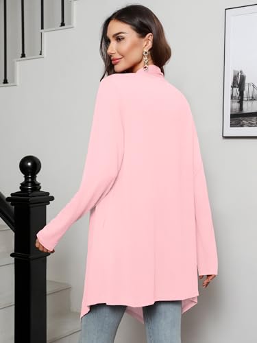 Image of Women's Lightweight Open Front Cardigans Casual Soft Drape Spring Summer Fall Cardigan S-3XL