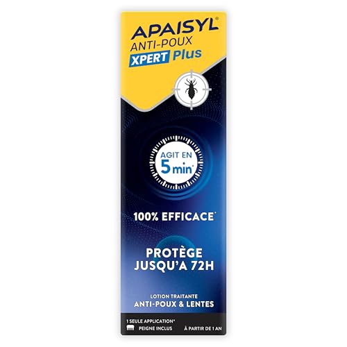 Lotion Anti-Poux Apaisyl Solution Démangeaisons et Réinfestations