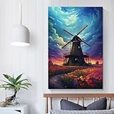 POLIUAWS Die Schönheit Hollands Poster Wandkunst Bild 