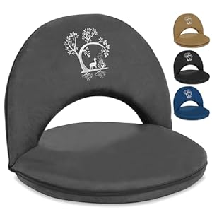 Japanese Meditation Floor Chair with Back Support for Adults – Premium Meditation Chair with Adjustable & Foldable Back for Seating, Yoga & Gaming — Folding Backjack Chairs with Backrest for Adults