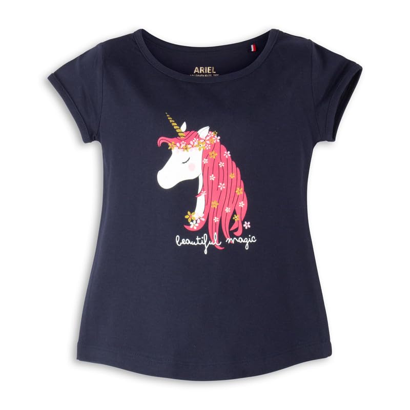 Image of ARIEL Girls Regular Fit Half Sleeves Tshirt (Pack of 3)