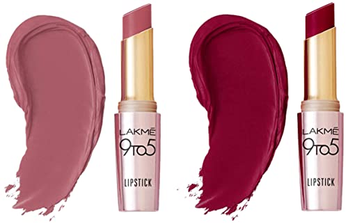 LAKMÉ Lip Color Deep Wine (Matte) & LAKMÉ Lip Color Mauve Matter ...
