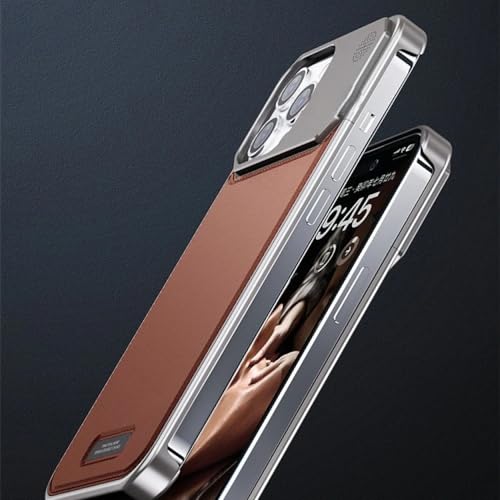 Coque de téléphone de luxe en cuir magnétique pour iPhone 14