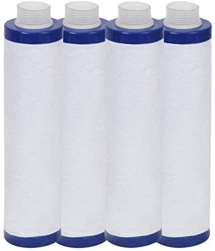 GIZMO PRO 4 Pcs Threaded Water Filter Cartridge-9'' Pre Filter Cartridge for Ro - Threaded Type Model Spun for Outer Filter Water Purifier 10 Inch Pre Filter for Domestic RO Water Purifier (PF) Original Pre Filter | All Type Pre Filter Compatible | Outside Sediment Filter | MLT Spun Yarn (4 Nos Candle)