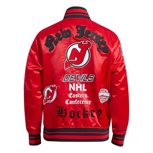 Image of Pro Standard Mens NHL Old English Satin Jacket