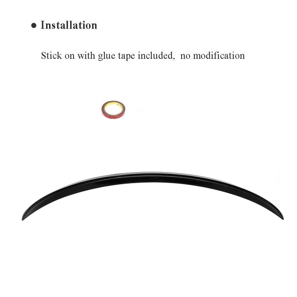 Spoiler Fit for Mercedes Benz W117 CLA45 AMG 4 Sedan Porta 2014-2018 Addominali Indietro Primer Alettone Posteriore Tronco Ala Boot Lip
