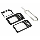 PARENCE. Set di adattatori per SIM – 4 pezzi – Nano SIM, Micro SIM e adattatore estrattore...