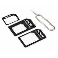 PARENCE. SIM-Karten-Adapter-Set – 4 Teile – Nano-SIM, Micro-SIM und Extractor-Adapter – Kompatibel mit Allen Telefonen