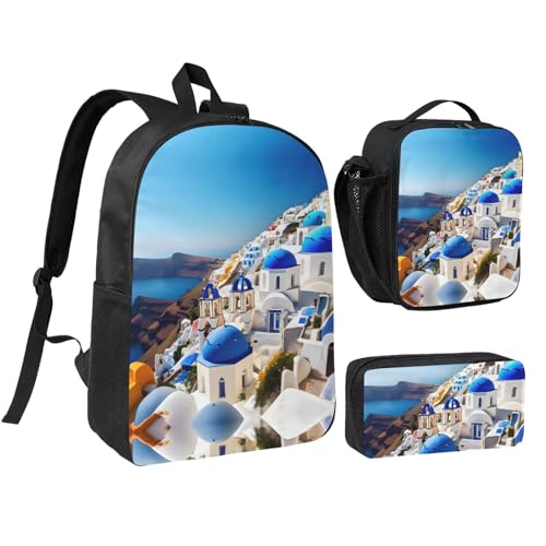 Sac à dos grand format Santorini pour transporter repas et fournitures sans encombre