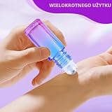 PRITOK Roll On szklane butelki na olejki eteryczne, 25 sztuk, 5 ml, wielokolorowe, szklane butelki z kulkami ze stali nierdzewnej i akcesoriami, rolka do olejków eterycznych, perfum