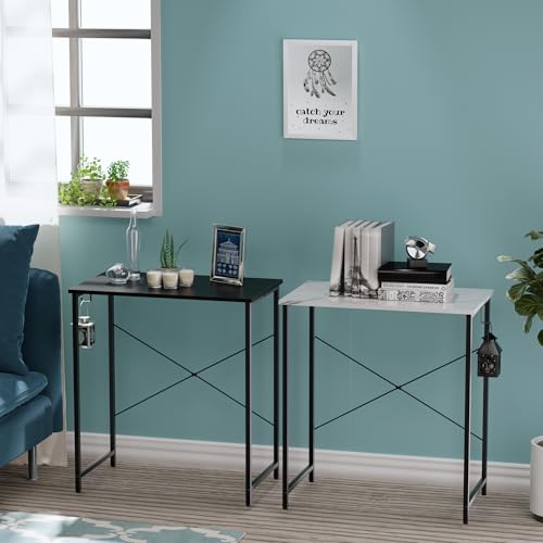 Image of Pamray 23 Inch Computer Desk for Small Spaces, Home Office Work Desk with Headphone Hook, Small Office Desk Study Writing Table