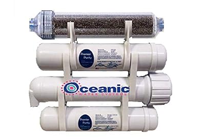 Premier Heavy Duty Portable Aquarium Reef Reverse Osmosis Water Filter System | 50 GPD RODI | Rated for 2500 Gallons | USA