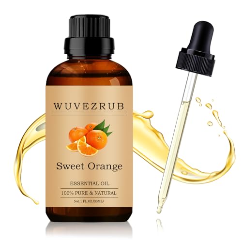 Wuvezrub Sweet Orange Essential Oil 30ML - 100% Pure and Natural Oils for Aromatherapy Diffuser - 1 Fl Oz/Sweet Orange