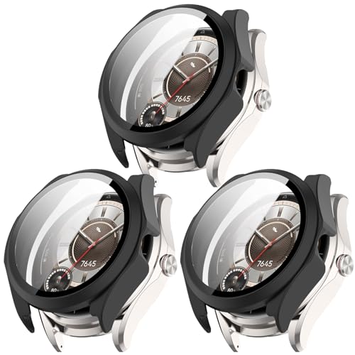 Compatible with Huawei Watch Buds 2 Screen Protector, Anti-Scratch Hard PC Protective Case Shockproof Protector for Huawei Watch Buds2 Smart Watch (3Pack-C)