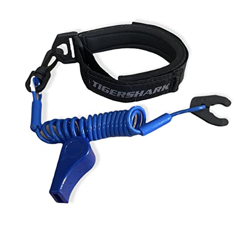 Silbato JLP compatible con Tiger Shark con pulsera negro azul miniatura 1