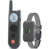Dog Training Collar with Remote, Rechargeable Shock Collar for Dog with Security Keyboard Lock, 4000