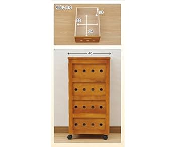 Amazon｜山善(YAMAZEN) 野菜ストッカーワゴン ホワイト