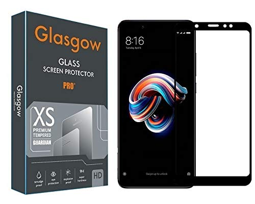 Glasgow Full Protection Tempered Glass for Mi Redmi Note 5 Pro Top Notch Edge to Edge Full Screen Coverage [Anti-Scratch] [Gorilla] [Free Cleaning Kit Included] - Black (B07WFHBM4V) Amazon Price History, Amazon Price Tracker