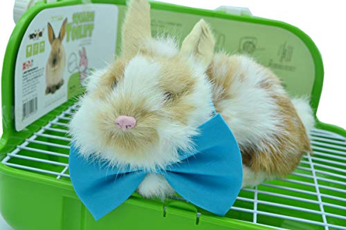 RUBYHOME Small Animal Litter Pet Toilet Potty Trainer Corner Litter Bedding Box Pet Pan for Small Animal/Rabbit/Guinea Pig/Galesaur/Ferrets Rectangular Plastic Material