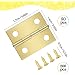 CERNIERE PIANE PROFILATE 40x35 mm OTTONE 2 PEZZI