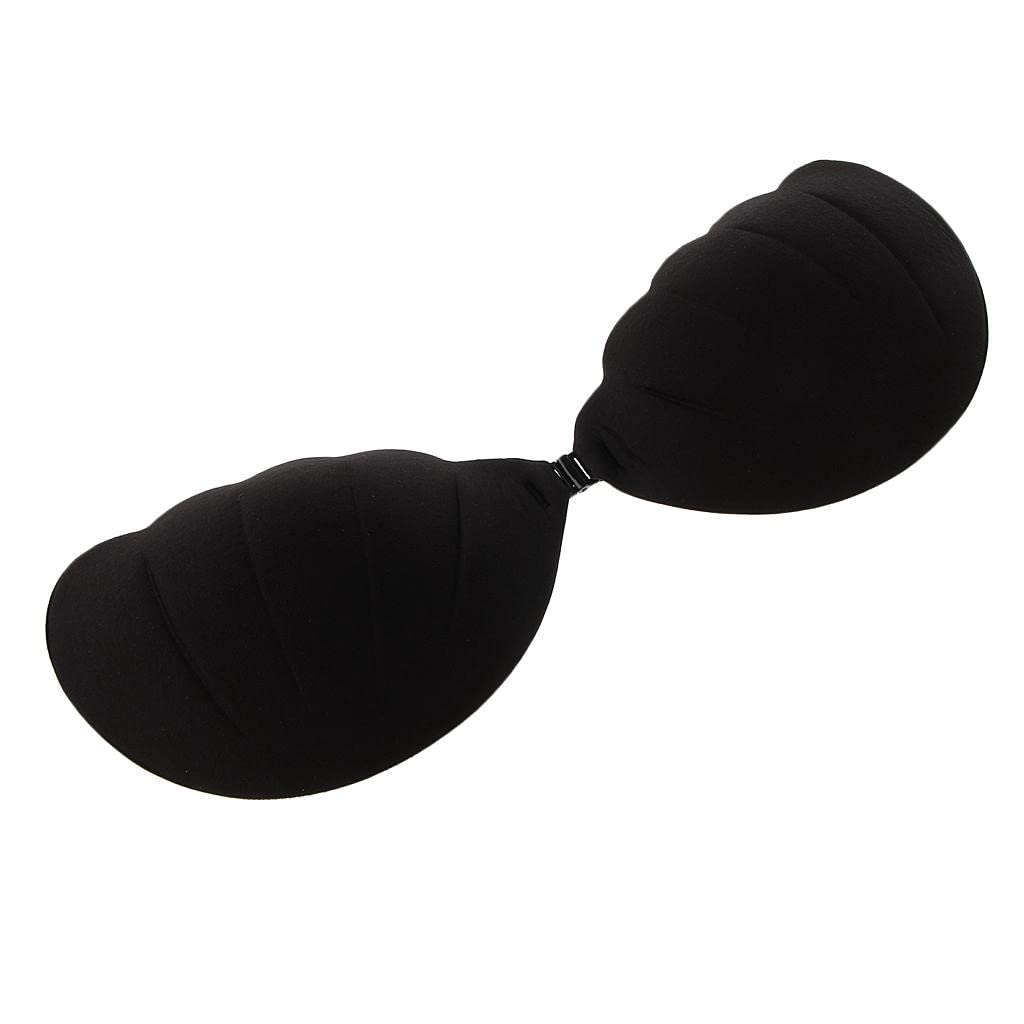 Self Adhesive Invisible Silicone Sticky Push-up Bra Black L (55034651VB)-image-33