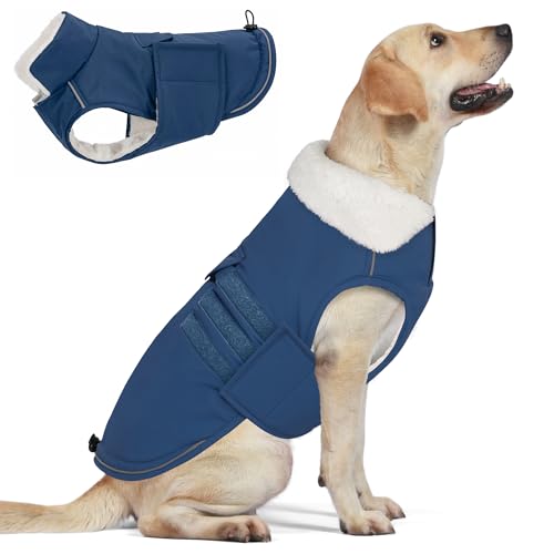 Mklhgty Extra Warm Dog Coat, Waterproof Dog Winter Jacket with