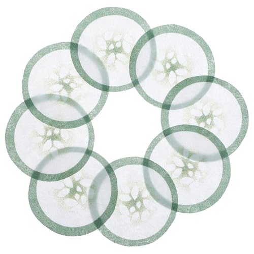 FOMIYES Non-woven Cucumber Eye Mask 100pcs Disposable Eye Mask Paper Skin Caring Beauty
