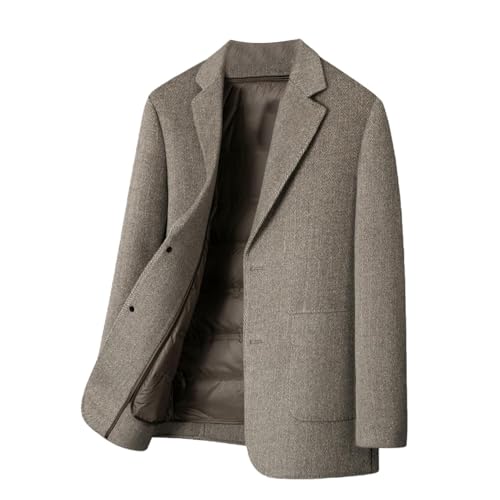Blazer de lana de doble cara para hombre que soluciona el frío sin perder elegancia