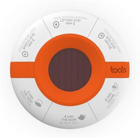 500293 Solar Timer for Egg/Tea, Plastic, White, 7.5 x 7.5 x 2 cm