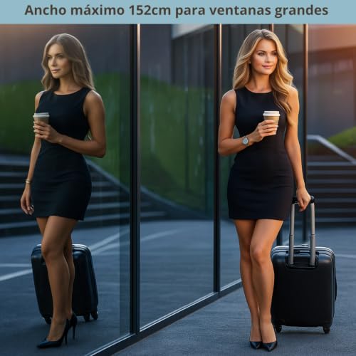 Miniatura 4 de Película Para Ventanas De Espejo, También En Tamaños Grandes 120 X 200 Cm , Unidireccional, Reflectante, Privacidad, Blackout, Uv 99 , Regulación De Calor, Vidrio Plata - Sin Adhesivo