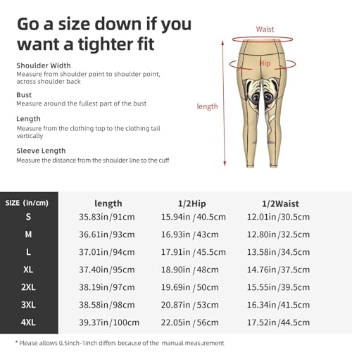 Leggings para correr con estampado de perros y control de abdomen 5
