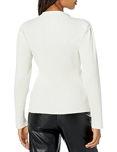 KARL LAGERFELD Women's Long Button Sleeve Sweater2