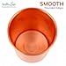 HealthAndYoga™ qCup Pure Copper Tumblers for Drinking - Ayurvedic Health Pure Copper Cups – 2 pcs. set - 250 ml.(8 fl oz) (Plain)