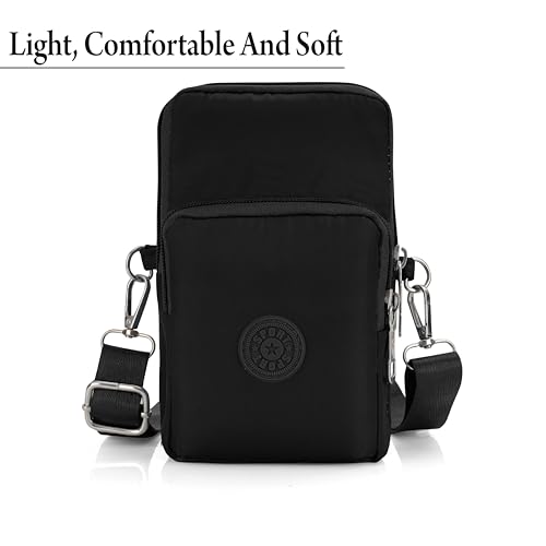 Image of JI Crossbody Phone Bag for Women Mini Wallet Bags with Adjustable Shoulder Strap Wallet Clutch Bag for Girls Zipper Phone Pouch Handbag