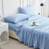 Soft Silky Twin Sheet Set - Luxury Microfiber Bed Sheets for Twin Size Bed,15' Deep Pocket Breathable Cooling Sheets, Hotel Dorm Bedding Sheets and Pillowcases - Wrinkle Free Oeko-Tex Sheets 3 Piece
