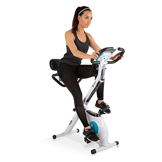 Capital Sports Azura M3 Pro Bicicleta Estatica Plegable, Ejercicio en Casa, Bicicletas Estaticas Spining Magnéticas para Hombres y Mujeres con Asiento, Bicis Estaticas Pleglables con Soporte Tablet