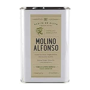 Extra vierge Arbequina-olie (blik van 1 liter) – Molino Alfonso