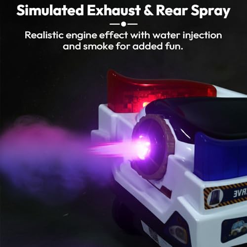 Image of StarAndDaisy Panda Baby Swing /Magic Car for Kids Toys for 2-5 Years boy, with LED Light & Music, Backrest seat, 360 Swivel Steering Twister Ride-on /car Toy with Smoke & Water Injection -Black