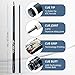 KONLLEN Carbon Fiber Pool Cue Stick 58-inch Professional Pool Sticks for Adults Full Carbon Technology Low Deflection Pool Cue Billiard Cues with 12.5mm Tip (Easy to Control, Pro Taper, Ultra-Smooth)