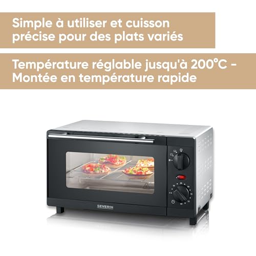 SEVERIN Mini Four Inclus : Grille et Plaque de Four 9 TO 2052 TO 2052 - vue 2