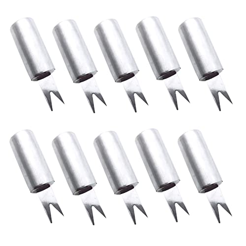 10PCS Corn Holders Steel Corn on The Cob Skewers for BBQ Sweetcorn Fruit Holders Home Cooking Fork