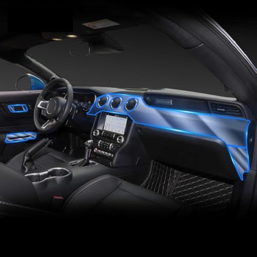 Film protection TPU anti-rayures pour console centrale Ford Mustang 17-23