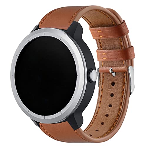 Correa para reloj 20mm en cuero para Garmin miniatura 2