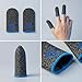 6-Pack Gaming Finger Sleeves–Thumb Sleeves for Mobile Games, 0.15mm Superconducting NanoSilverFiber, Supersensitive, Anti-Sweat Durable,Compatible with All Touchscreen Devices(Tricolor)