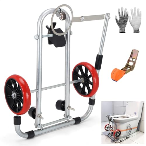 ZQVU Upgraded Version Toilet Cart Jack. The Toilet Jack Tool With Positioning Aand Mobile Folding Functions Is An Auxiliary Tool For Plumbers Maintenance And Installation