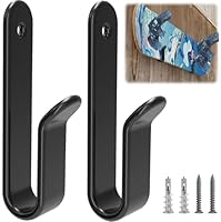 Techchii 2 Stück Skateboard Wandhalterung Longboard Snowboard Wandhalterung Universal Skateboard Halterung Wand Multifunktional Aufbewahrungshaken für Skateboards Surfboard Wakeboard